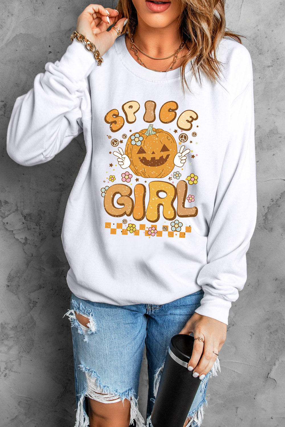 Long Sleeve SPICE GIRL Graphic Sweatshirt