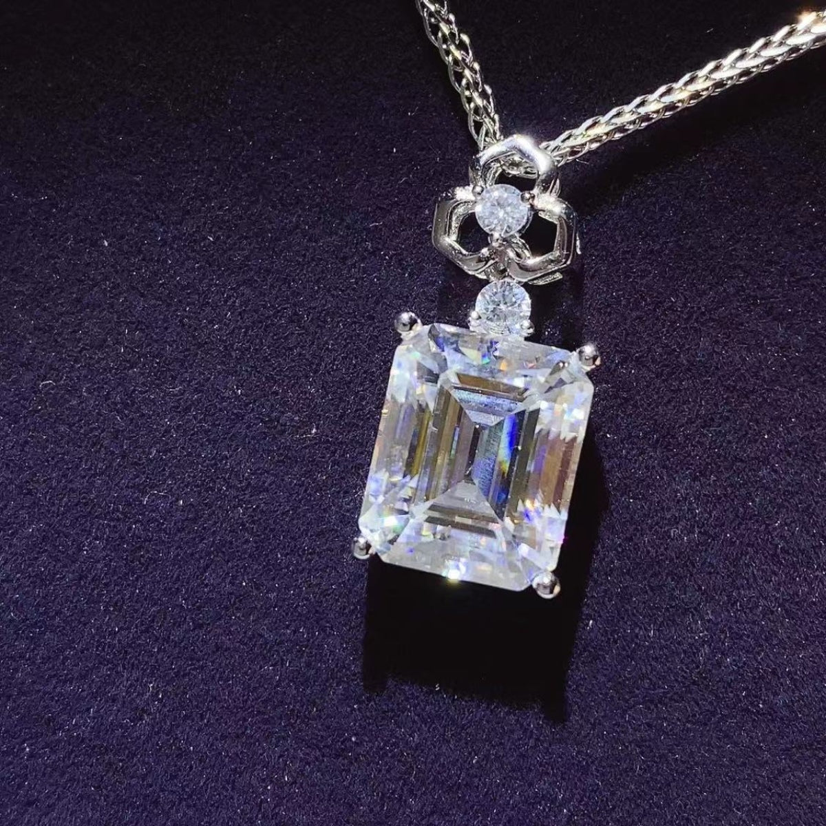 5 Carat Moissanite Necklace