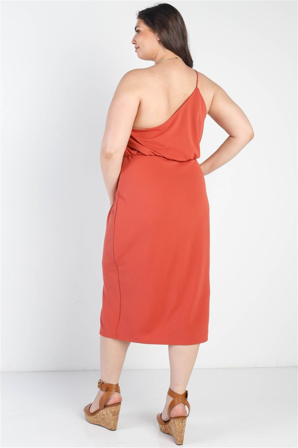 Regular & Plus Size One Shoulder Dress