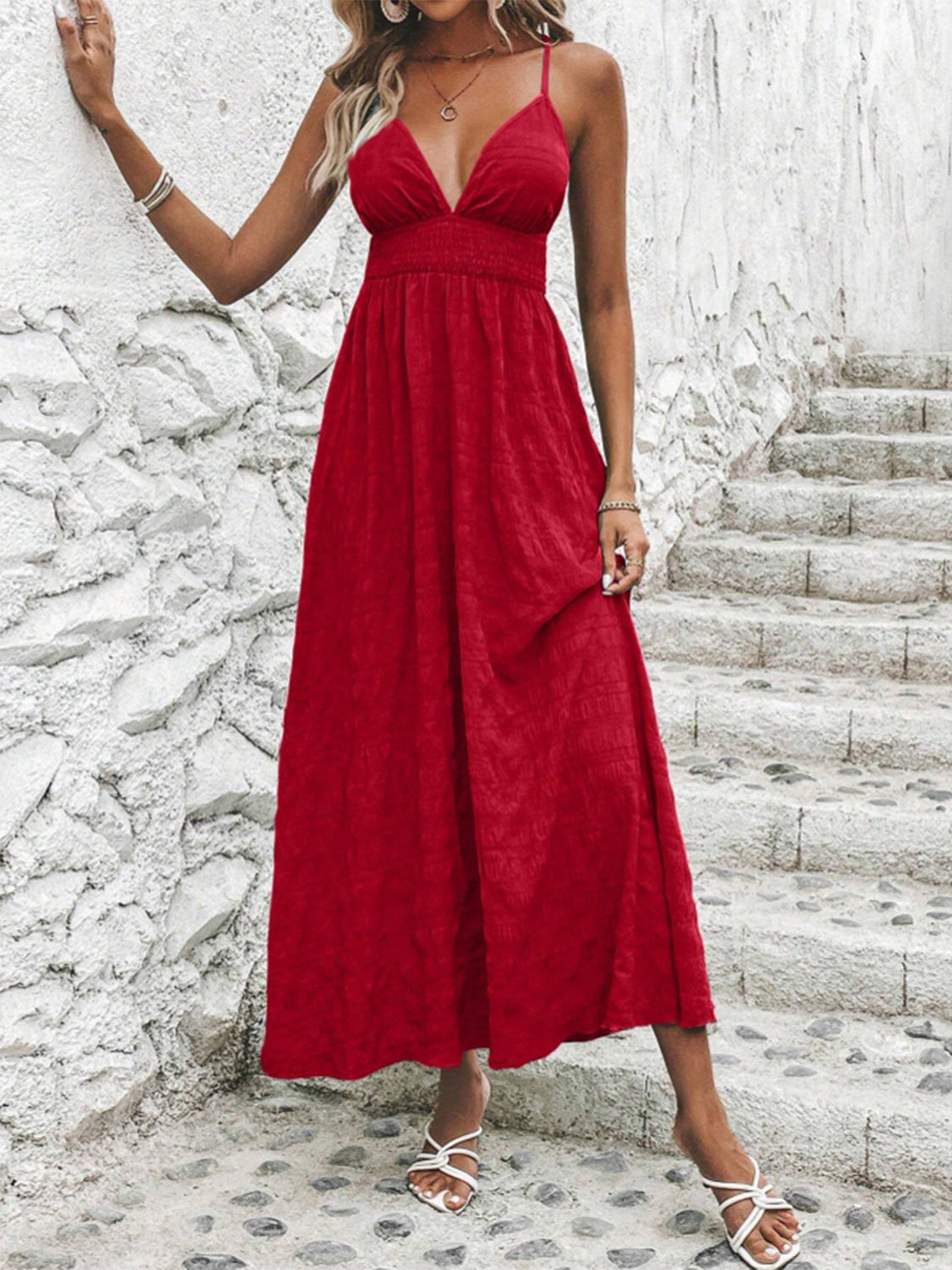 Crisscross Maxi Dress Available in Four Colors