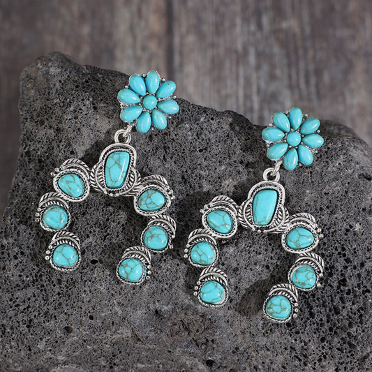 Turquoise Fashion Dangle Earrings