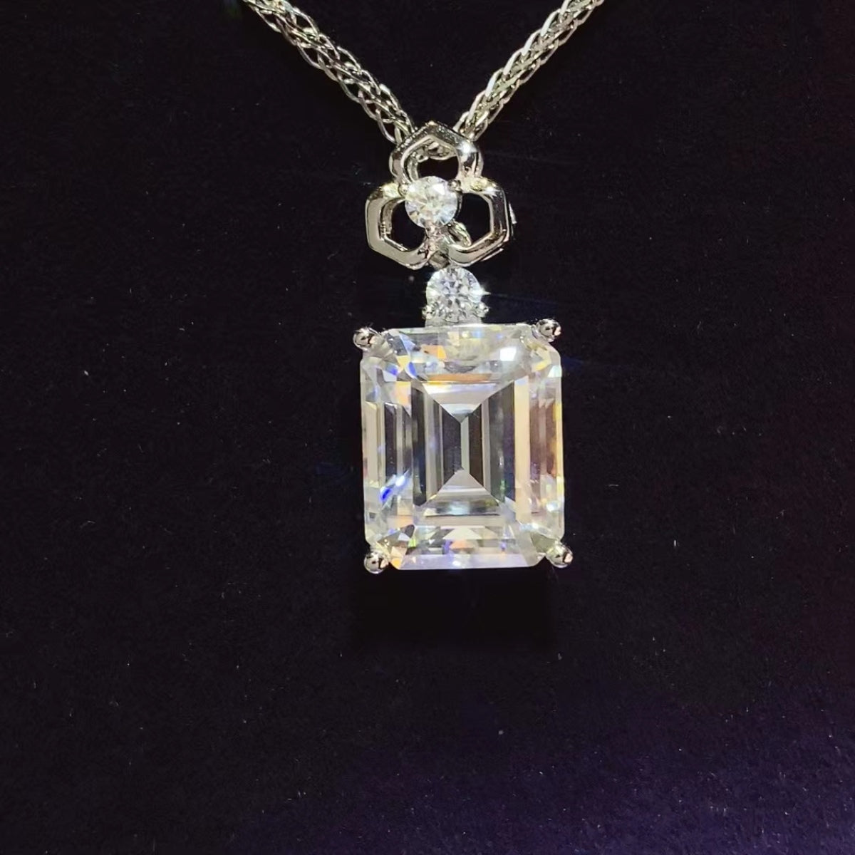 5 Carat Moissanite Necklace