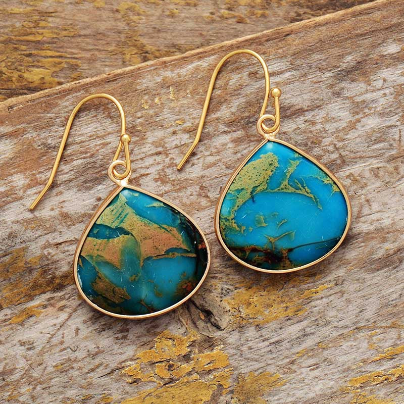 Natural Stone Fashion Earrings