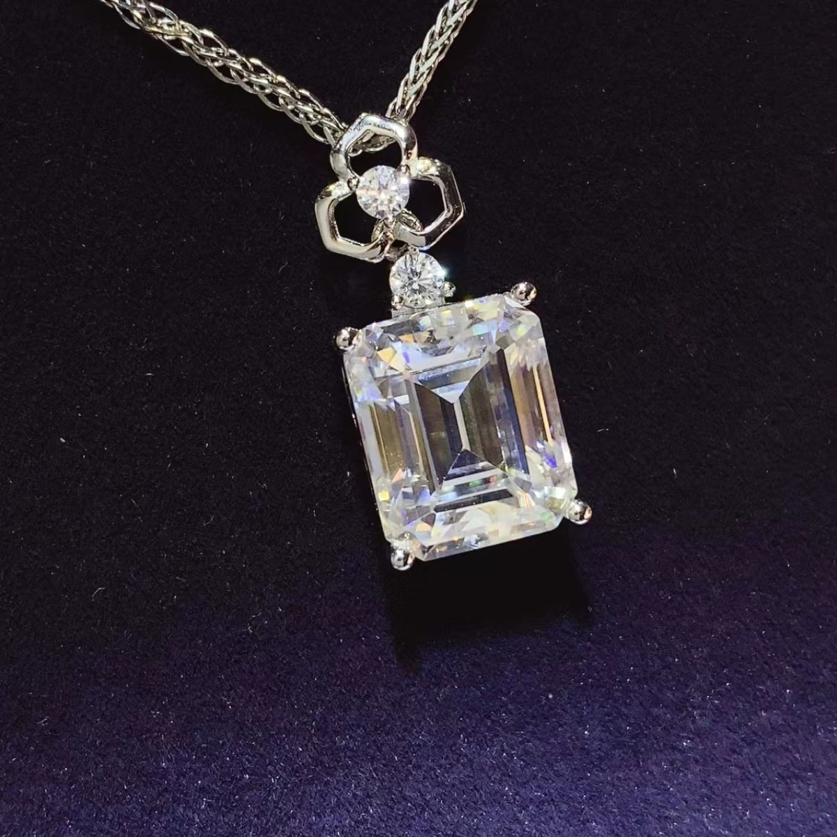 5 Carat Moissanite Necklace