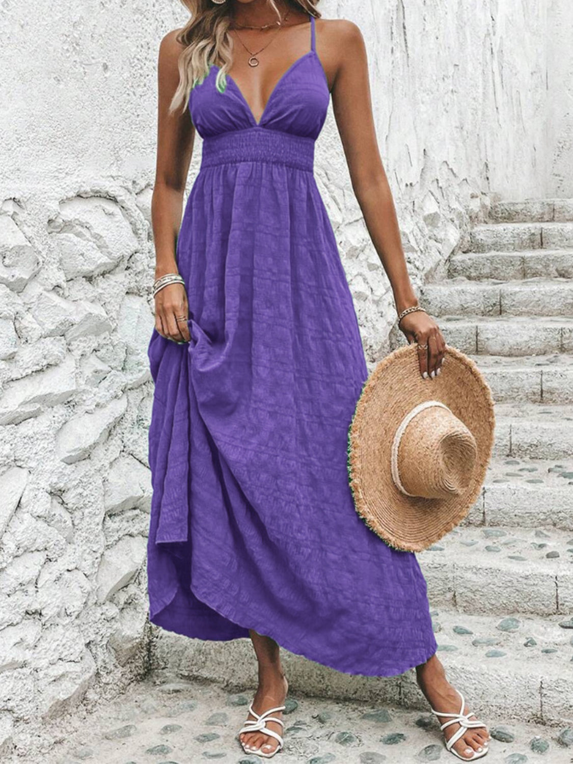 Crisscross Maxi Dress Available in Four Colors