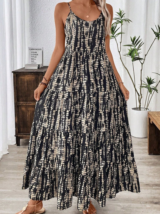 Regular & Plus Size Printed Maxi Dress