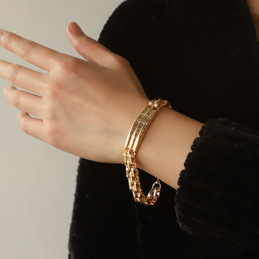 Gold-Plated Chain Bracelet