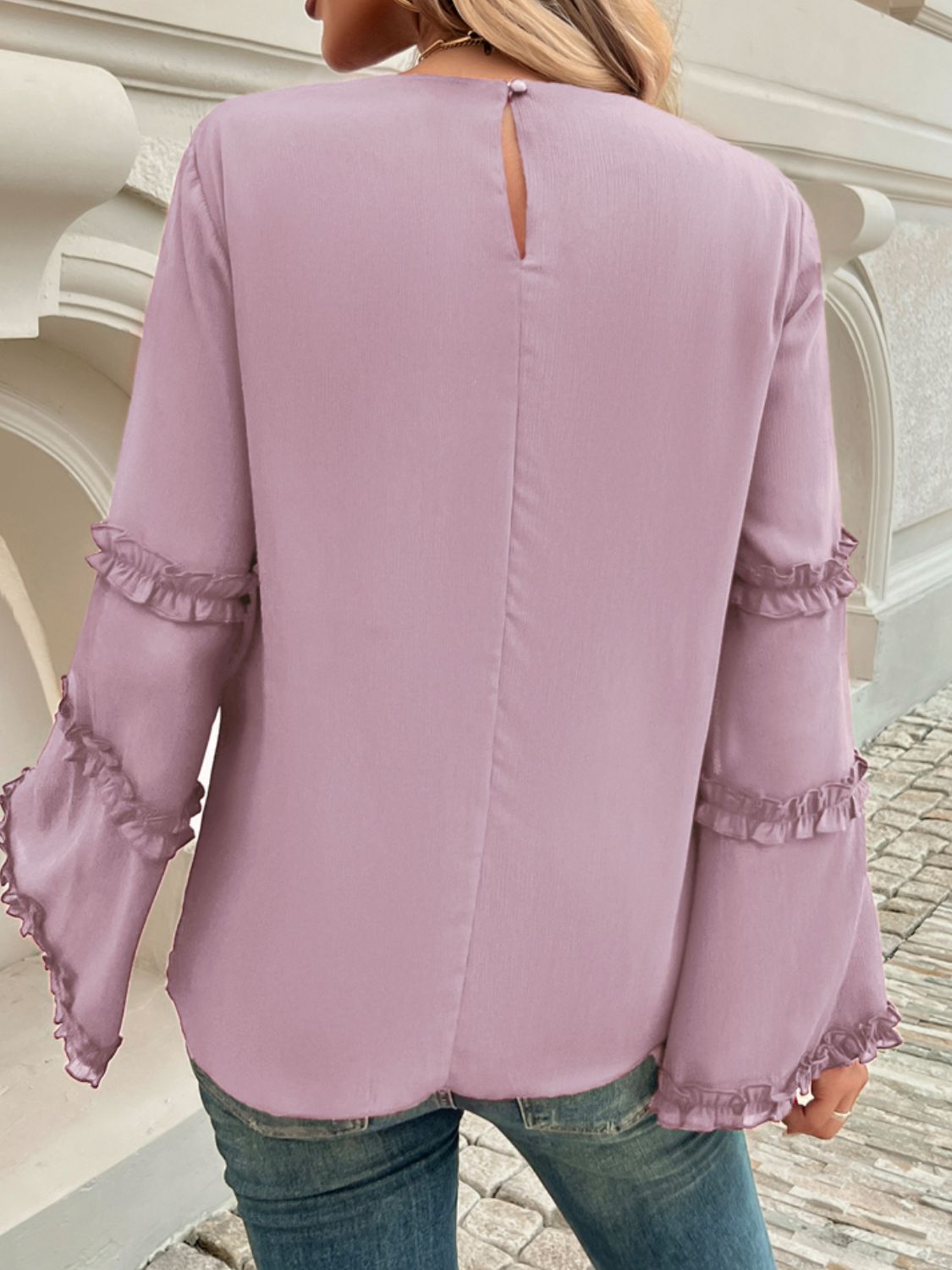 Divine Frill Long Sleeve Top