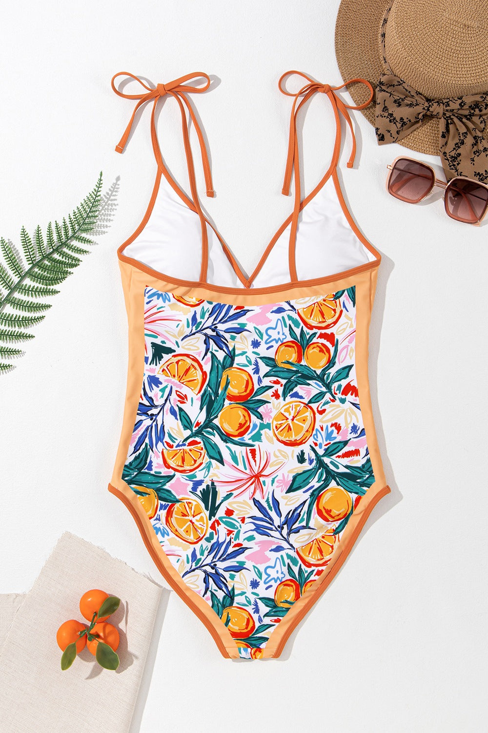 Citrus Chic One-Piece Swimwear