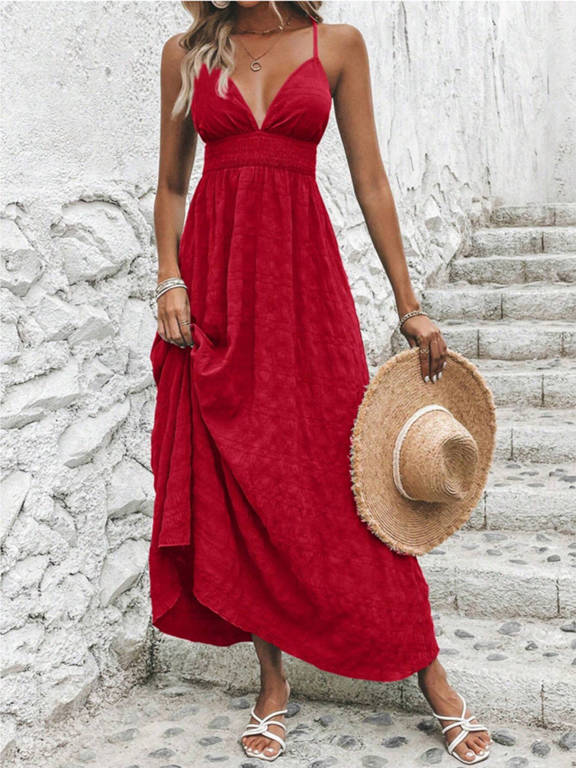 Crisscross Maxi Dress Available in Four Colors