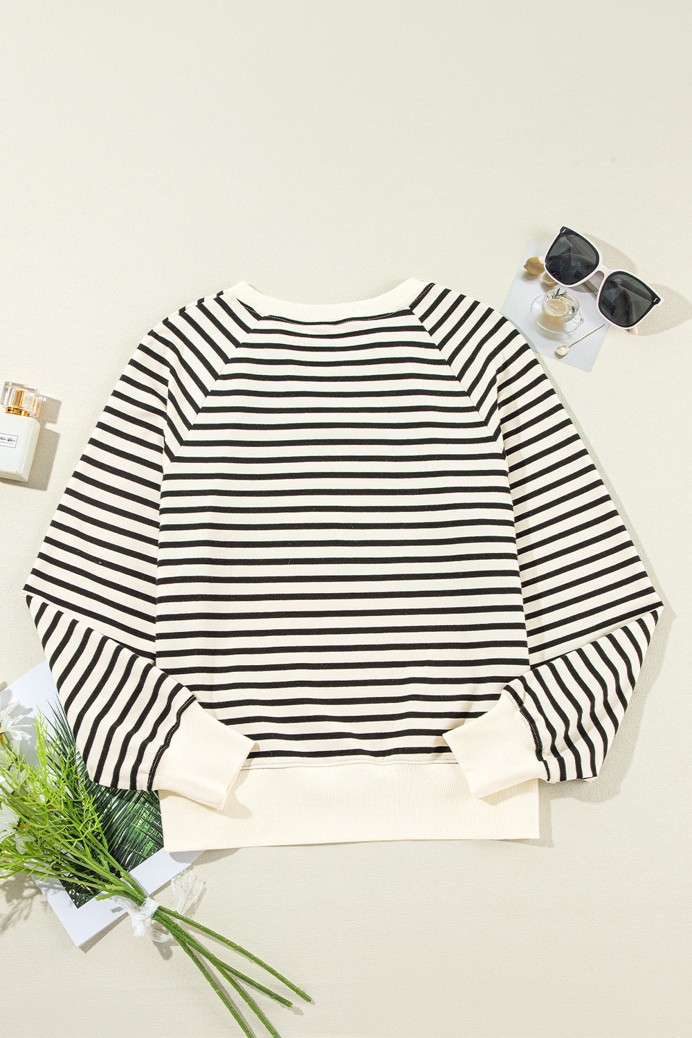 CIAO AMORE Striped Sweatshirt