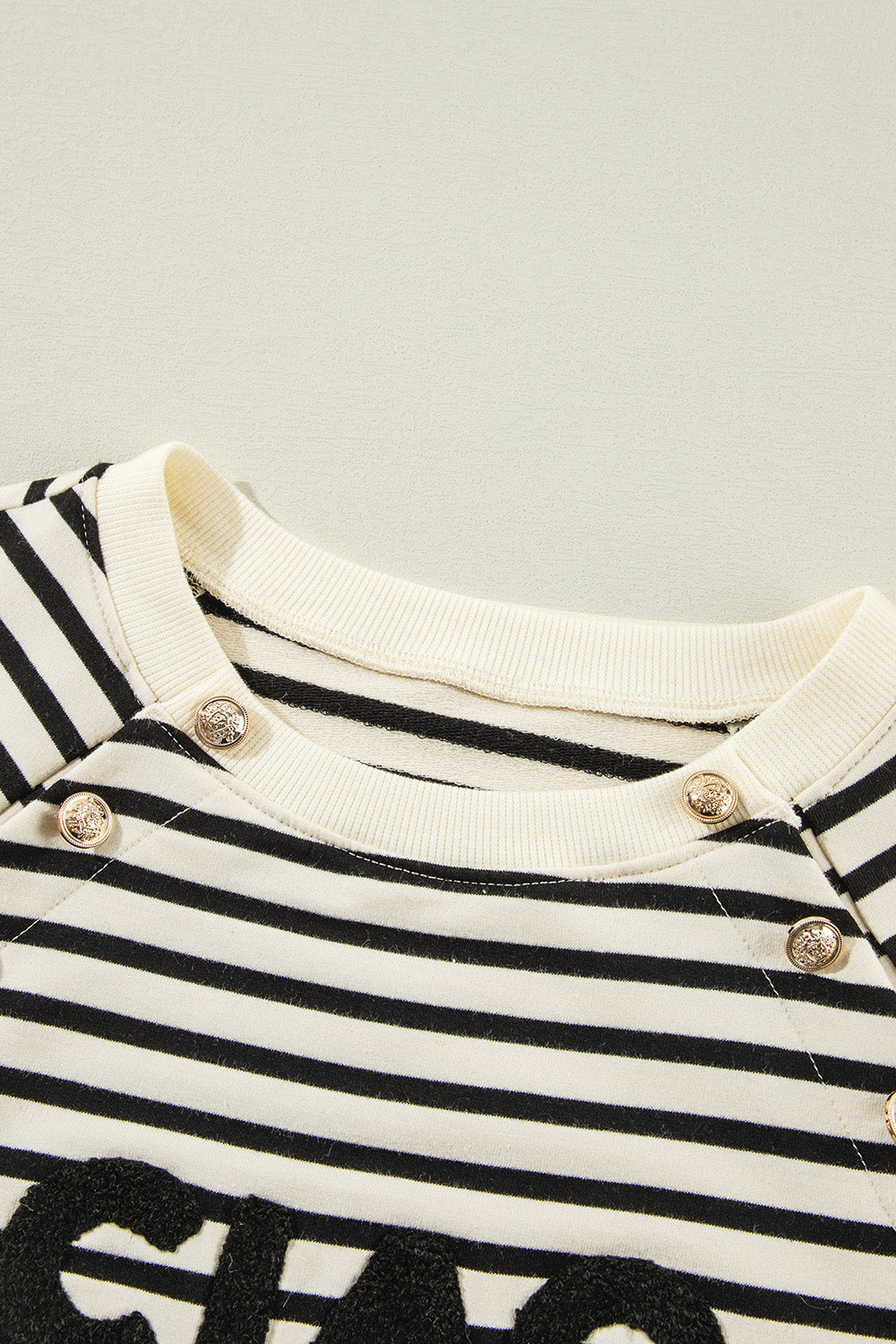 CIAO AMORE Striped Sweatshirt