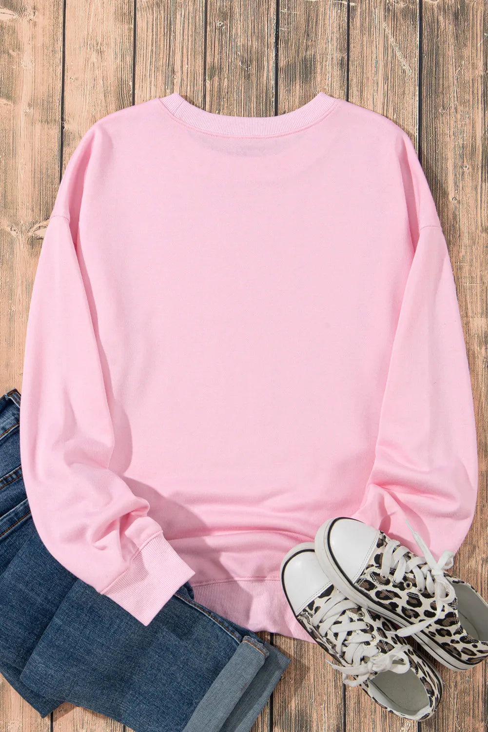 Ghost & Bow Round Neck Long Sleeve Sweatshirt