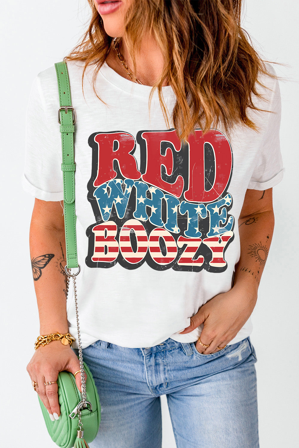 BOOZY Round Neck Short Sleeve T-Shirt