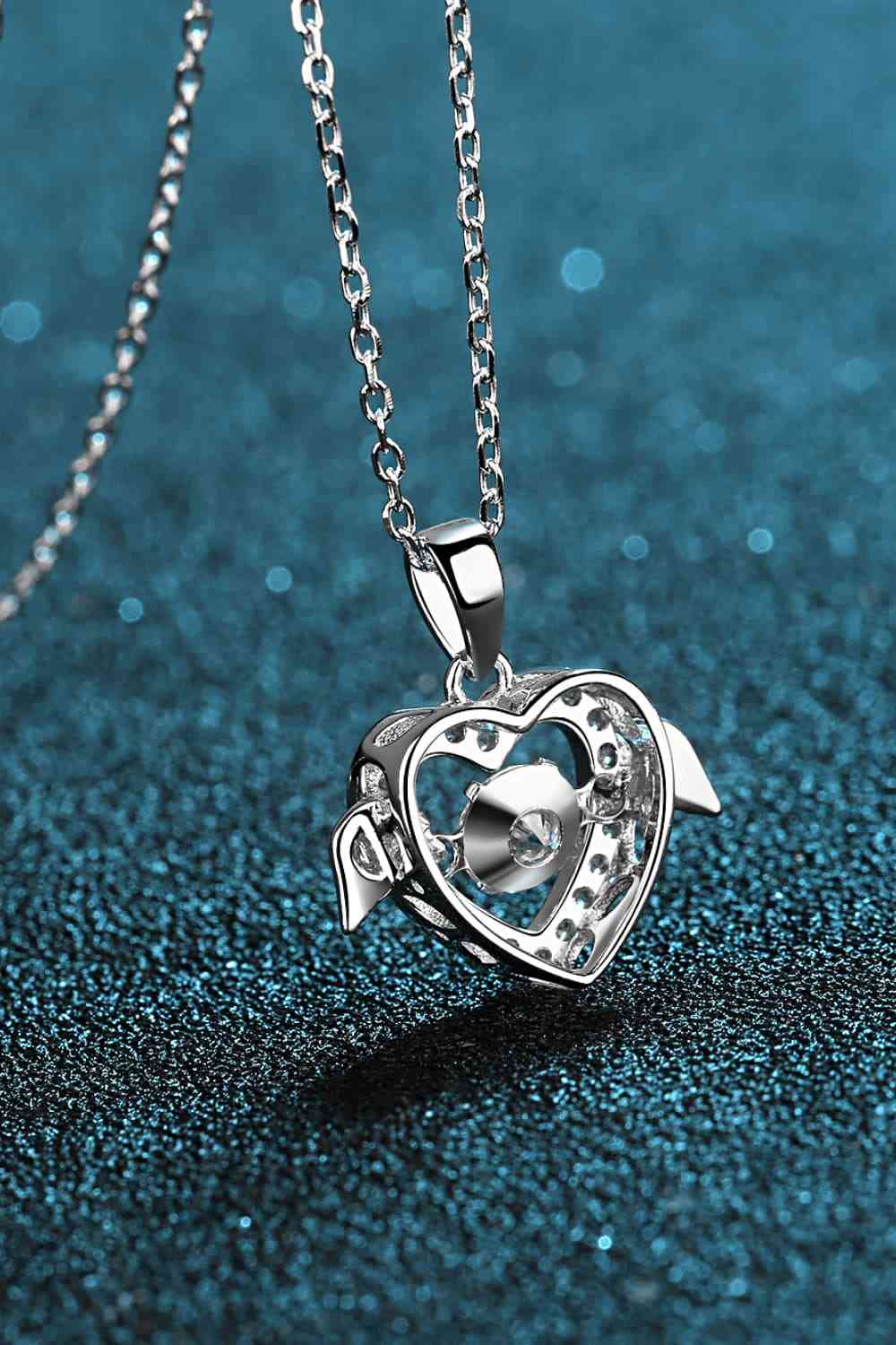 Heart with Wings Pendant Necklace