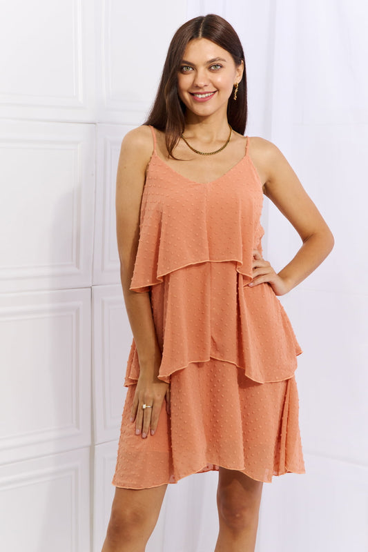 Regular and Plus Size Cascade Cami Dress