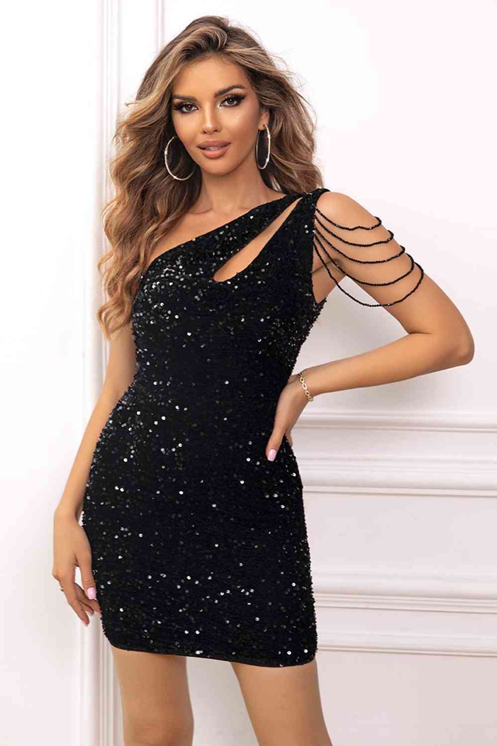 Sexy Sequin Sleeveless Mini Dress