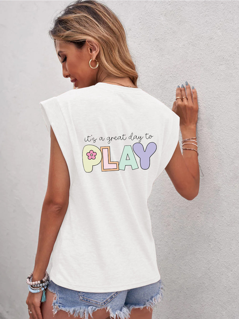 Regular & Plus Size Cap Sleeve T-Shirt