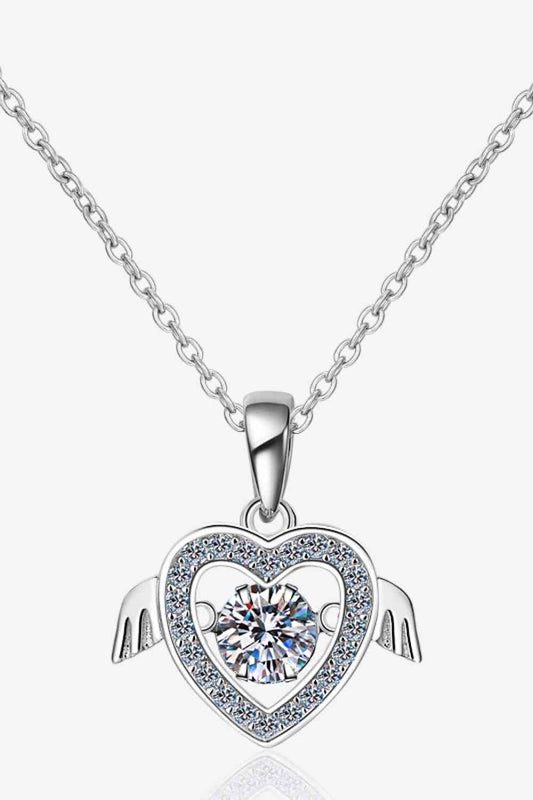 Heart with Wings Pendant Necklace