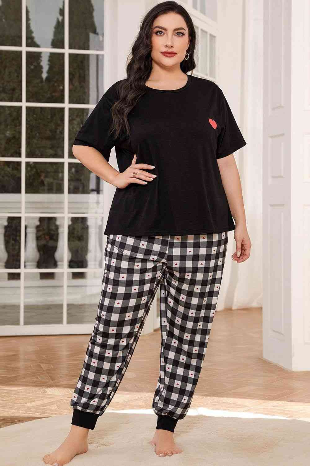 Comfy Short Sleeve Two-Piece Lounge Set