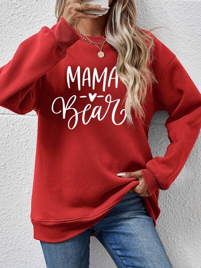 MAMA BEAR Graphic Long Sleeve Sweatshirt