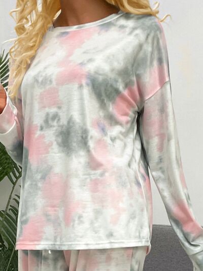 Regular and Plus Size Tie-Dye Lounge Set