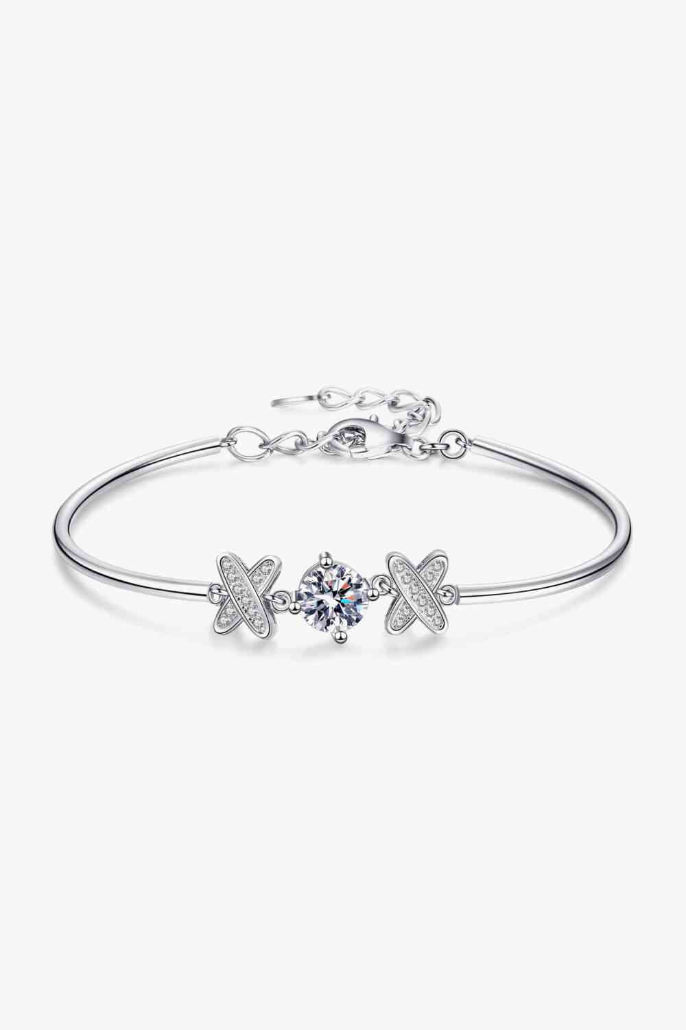 Hugs and Kisses 1 Carat Moissanite Bracelet