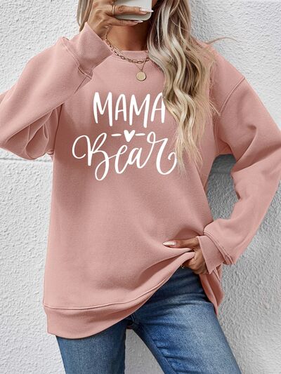 MAMA BEAR Graphic Long Sleeve Sweatshirt