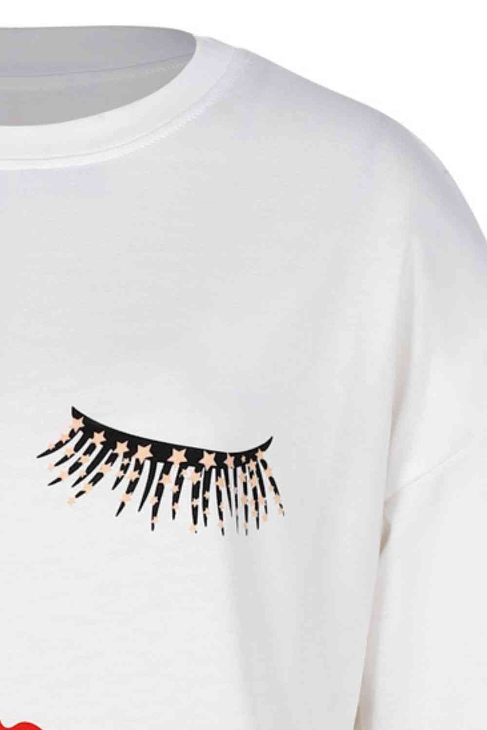 Lips Round Neck Sweatshirt