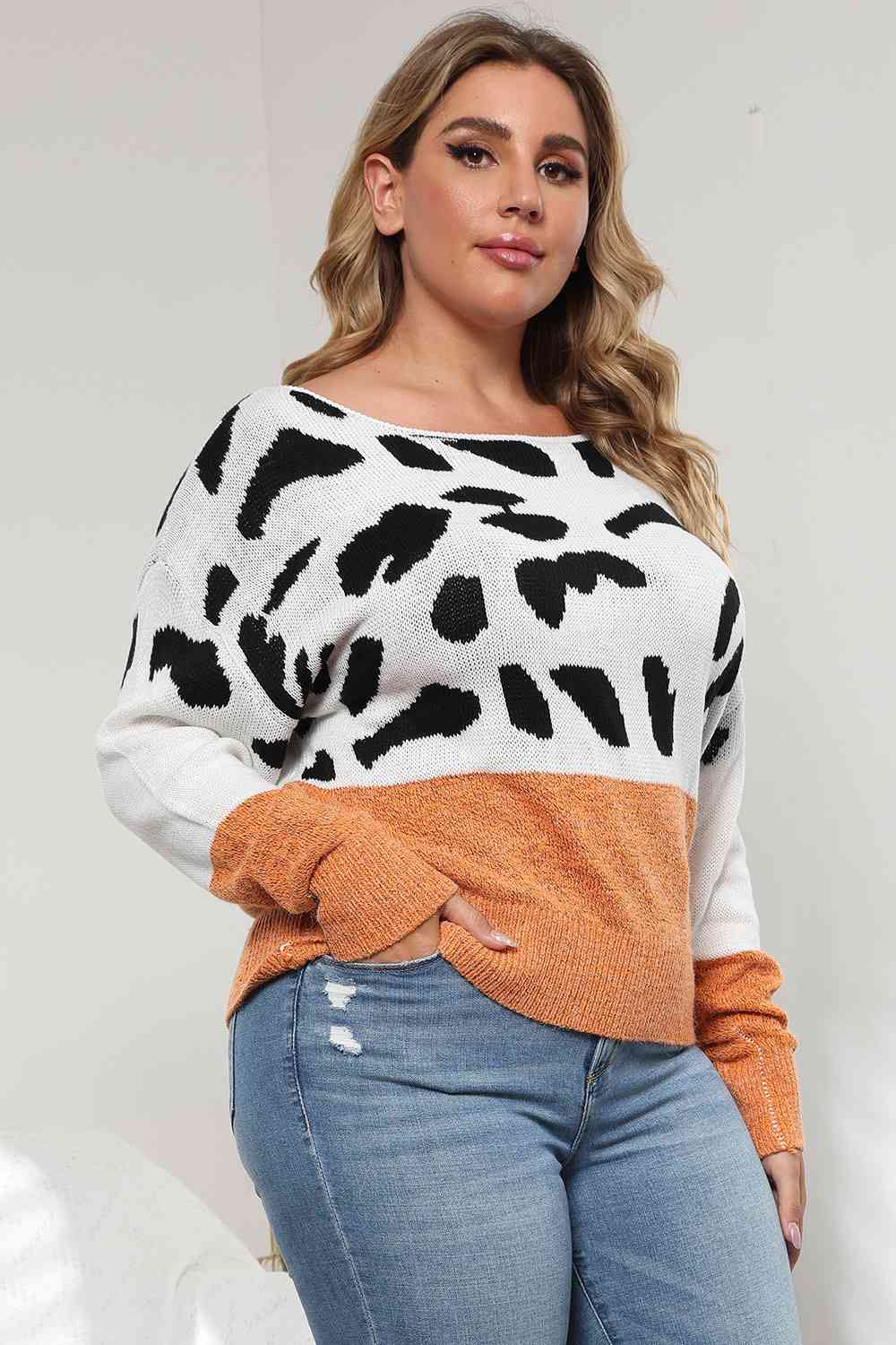 Charming Leopard Print Sweater