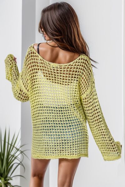 Stylish Openwork Knit Top