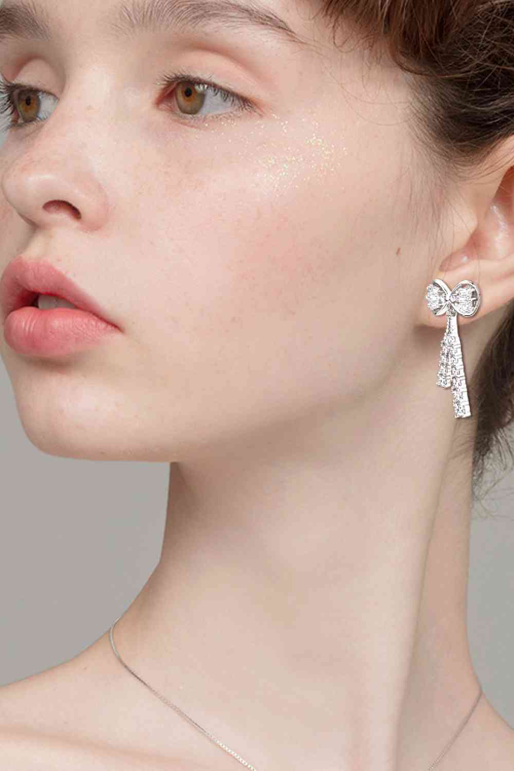 The Cutest Moissanite Bow Earrings