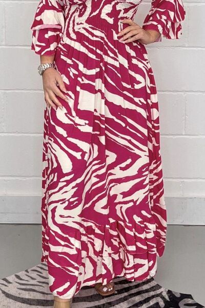 Regular & Plus Size Printed Maxi Dress