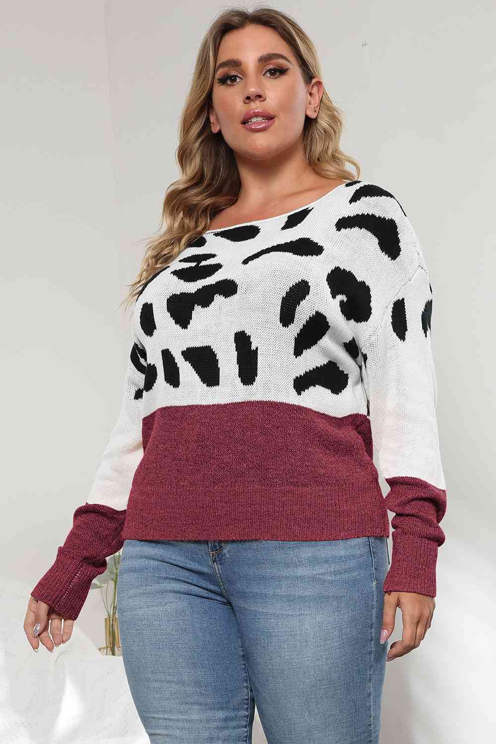 Charming Leopard Print Sweater