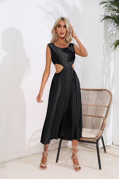 Cutout Ruched Tank Dress