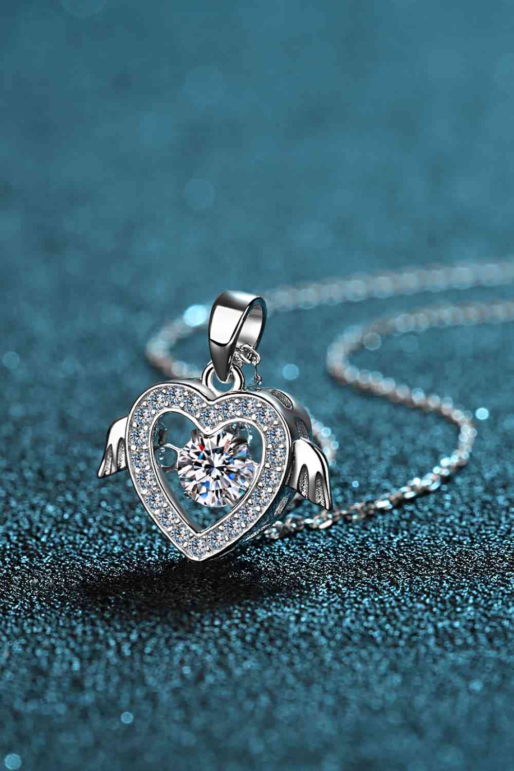 Heart with Wings Pendant Necklace