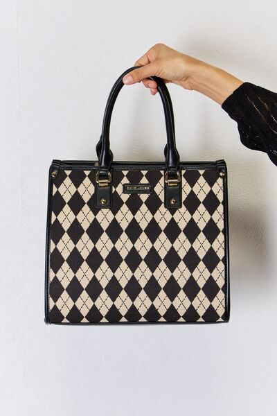 Modern Argyle Pattern Handbag