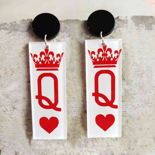 Queen of Hearts Dangle Earrings