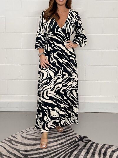 Regular & Plus Size Printed Maxi Dress