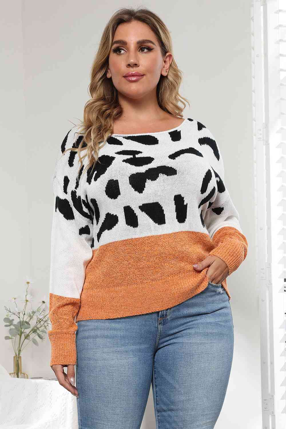 Charming Leopard Print Sweater