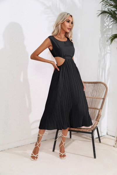 Cutout Ruched Tank Dress