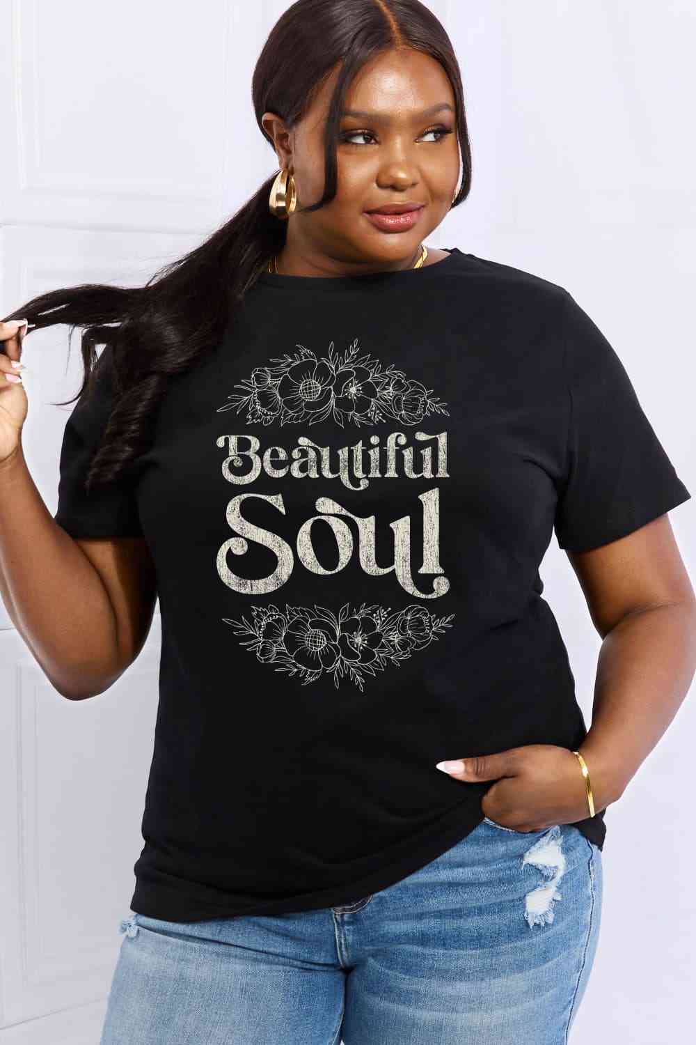 Regular & Plus Size BEAUTIFUL SOUL Graphic Cotton T-Shirt