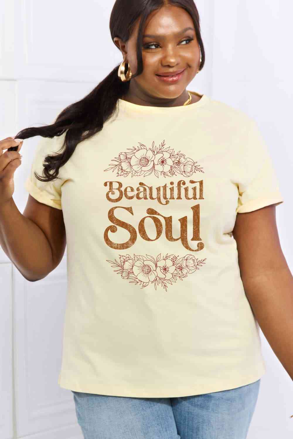 Regular & Plus Size BEAUTIFUL SOUL Graphic Cotton T-Shirt