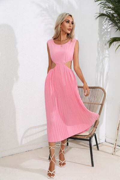 Cutout Ruched Tank Dress