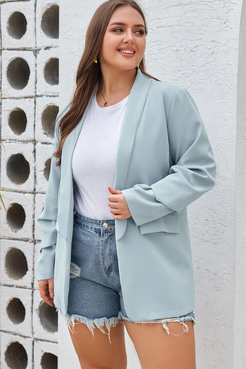 Chic & Curvy Shawl Collar Blazer