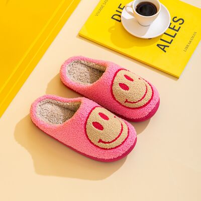 Melody Smiley Face Cozy Slippers