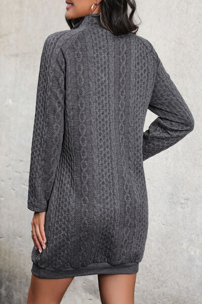 Cable-Knit Sweater Dress