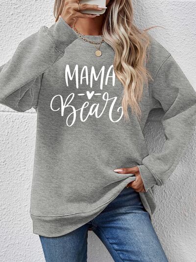 MAMA BEAR Graphic Long Sleeve Sweatshirt