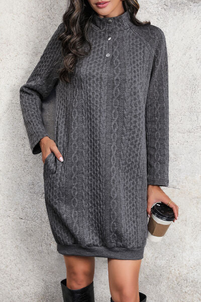 Cable-Knit Sweater Dress