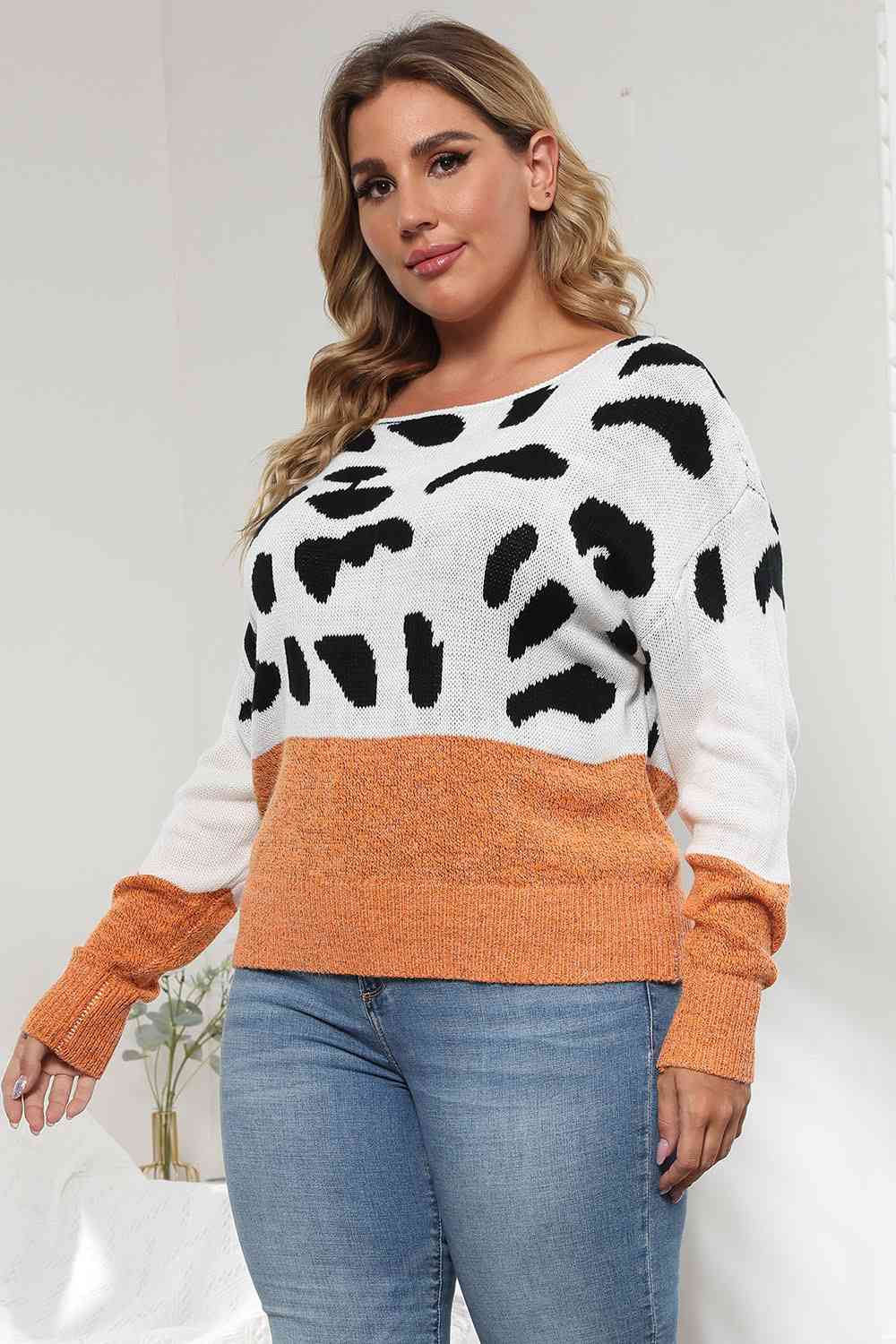 Charming Leopard Print Sweater